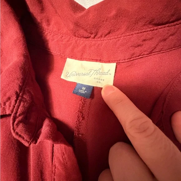 Universal Thread Rust Sleeveless Wide-Leg Jumpsuit with Drawstring - Picture 9 of 9